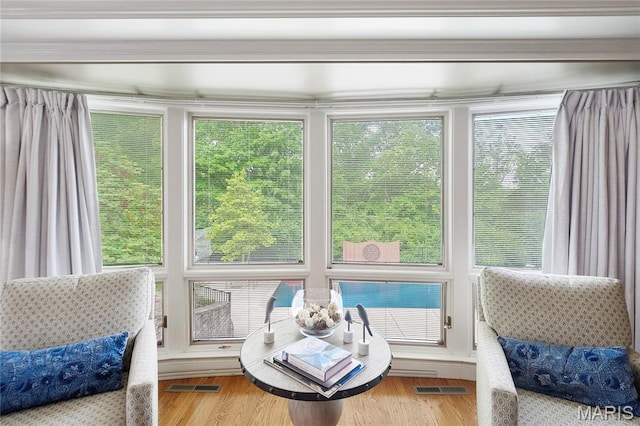 12935 Topping Estates Dr, Town And Country, MO 63131 - sunroom / solarium with wood finished floors