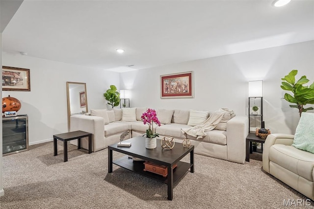1007 Crows Nest Ct, Caseyville, IL 62232 - carpeted living area featuring recessed lighting