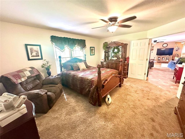 13 Montauk Ct, Leadington, MO 63601 - carpeted bedroom featuring ceiling fan