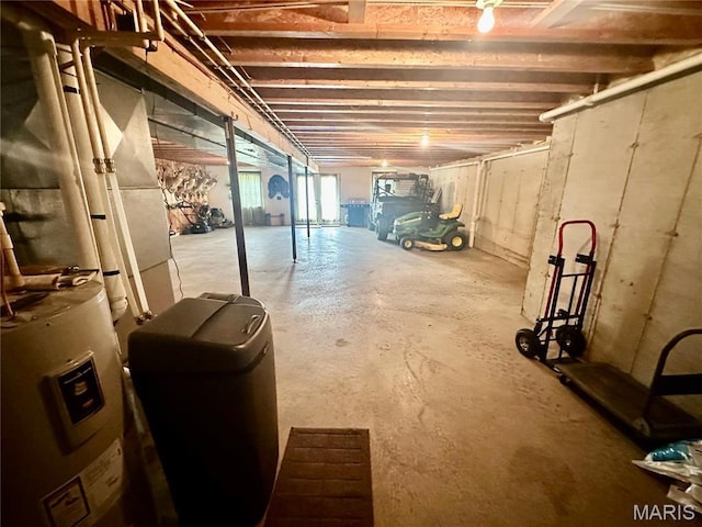 13 Montauk Ct, Leadington, MO 63601 - basement with electric water heater