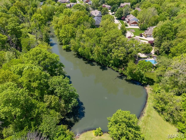 bird's eye view of a large body of water
