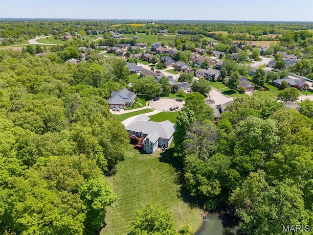 aerial perspective of suburban area