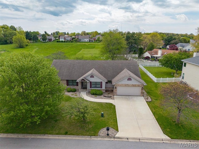 3708 Rhetts Lndg, Shiloh, IL 62221 - view of front of house with a garage, driveway, and a residential view