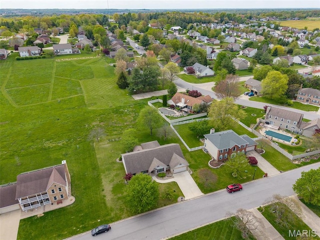 3708 Rhetts Lndg, Shiloh, IL 62221 - aerial perspective of suburban area