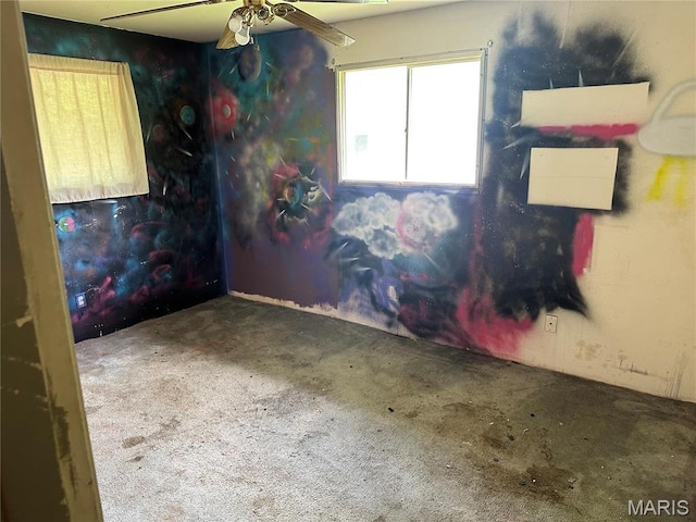 2145 Freckles Dr, High Ridge, MO 63049 - unfurnished bedroom with carpet flooring and a ceiling fan