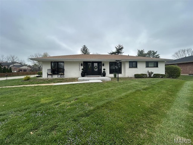 view of single story home
