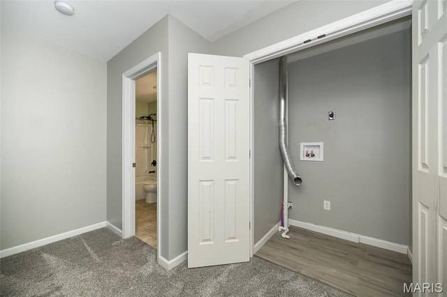 5541 Wavecrest Cir, Saint Charles, MO 63304 - laundry area with hookup for a washing machine, hookup for an electric dryer, and baseboards