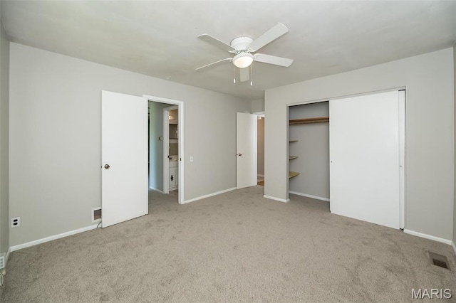 525 Angelus Dr, Florissant, MO 63031 - unfurnished bedroom featuring carpet floors, baseboards, and a closet