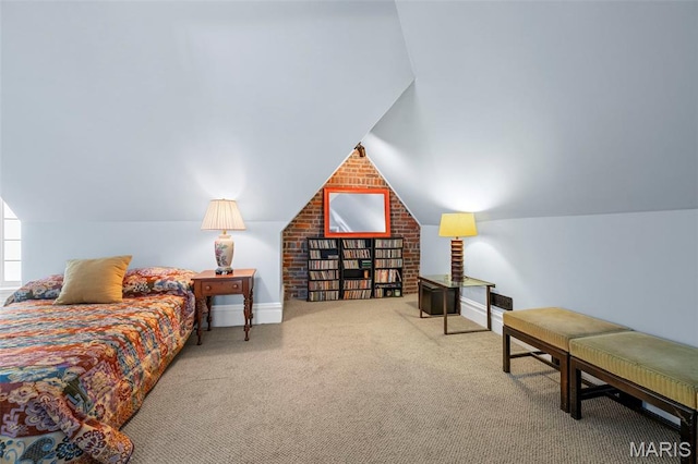 2612 S Compton Ave, Saint Louis, MO 63118 - carpeted bedroom with vaulted ceiling
