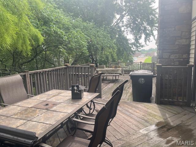 3106 Mimosa St, Cape Girardeau, MO 63701 - deck featuring outdoor dining area
