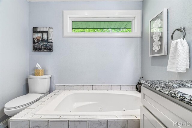 5259 US Highway 61, Bloomsdale, MO 63627 - bathroom featuring toilet, a whirlpool tub, and vanity