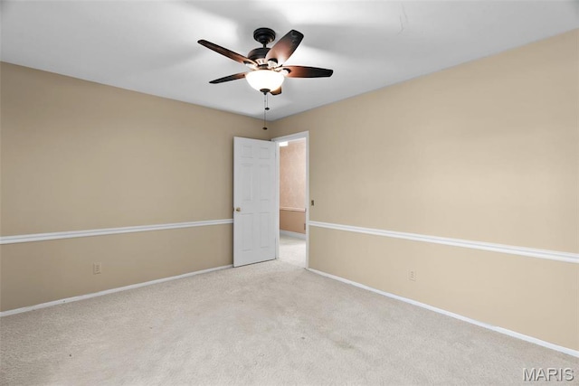 19 Sackston Woods Ln, Saint Louis, MO 63141 - carpeted empty room featuring ceiling fan and baseboards