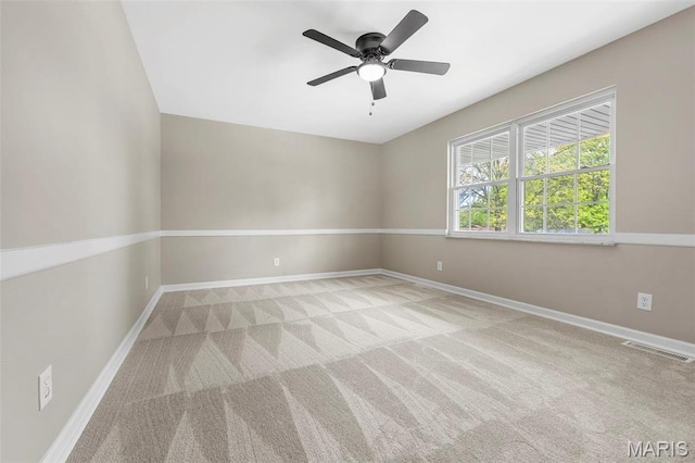 948 Barbara Ann Ln, Ellisville, MO 63021 - carpeted empty room with baseboards and ceiling fan