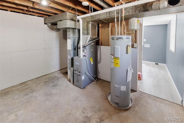 2619 Plainview Ter, Alton, IL 62002 - utilities featuring electric water heater and heating unit