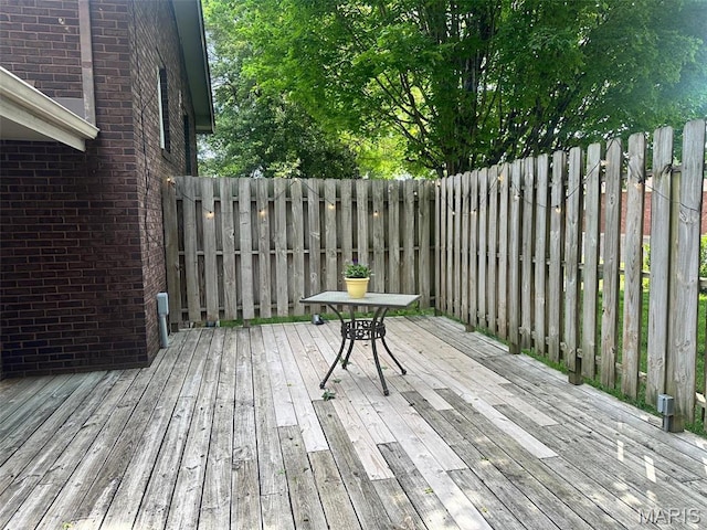 109 Link Dr, Sikeston, MO 63801 - wooden terrace featuring fence