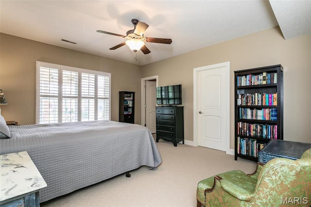 100 Waterfall Ct, Glen Carbon, IL 62034 - bedroom featuring carpet floors, baseboards, and a ceiling fan