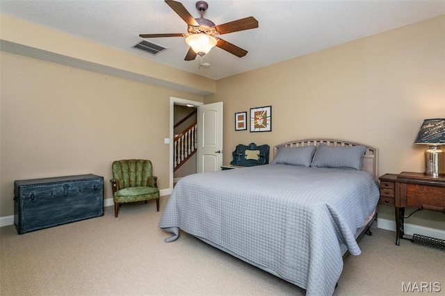100 Waterfall Ct, Glen Carbon, IL 62034 - carpeted bedroom featuring baseboards and ceiling fan