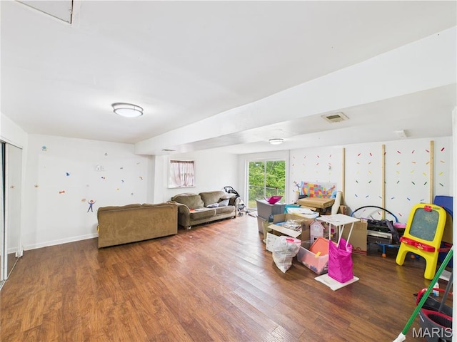 14075 Howard Ln, Dixon, MO 65459 - rec room with wood finished floors