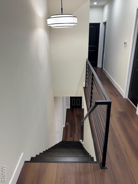 4209 Norfolk Ave, Saint Louis, MO 63110 - stairs with wood finished floors and baseboards