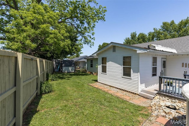 111 Edwards Ln, Park Hills, MO 63601 - view of yard with a wooden deck