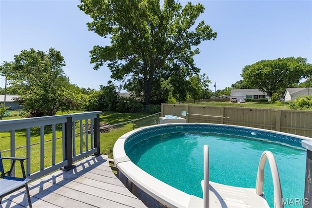 111 Edwards Ln, Park Hills, MO 63601 - view of swimming pool with a wooden deck