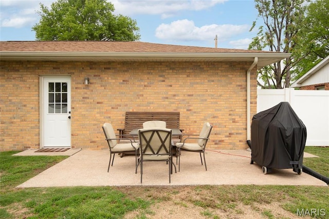 2212 Dawn Pl, Granite City, IL 62040 - view of patio / terrace with fence and grilling area