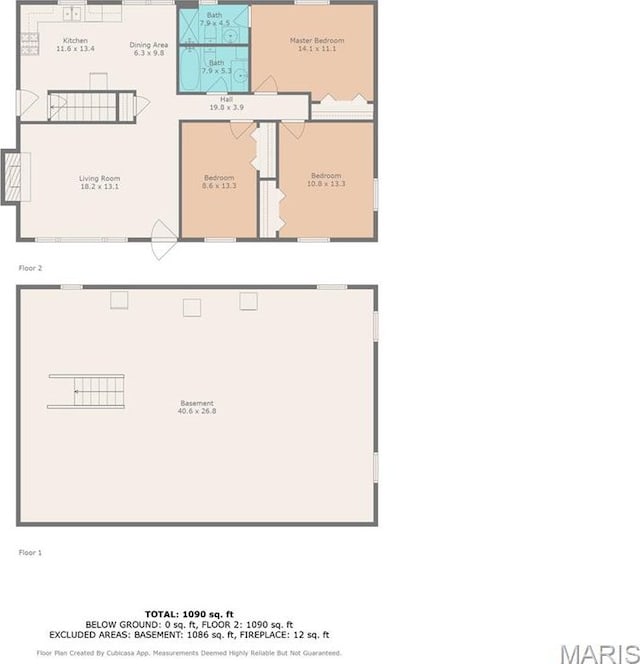 2212 Dawn Pl, Granite City, IL 62040 - floor plan / room layout