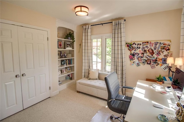 1210 Mckinley Blvd, Alton, IL 62002 - home office with carpet floors and built in features