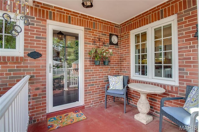 1210 Mckinley Blvd, Alton, IL 62002 - entrance to property with brick siding and covered porch