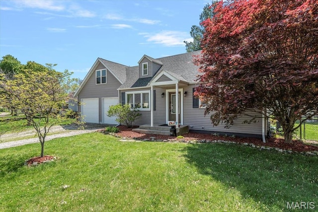 714 W Elm St, Taylorville, IL 62568 - view of front of home with driveway, roof with shingles, and a front yard