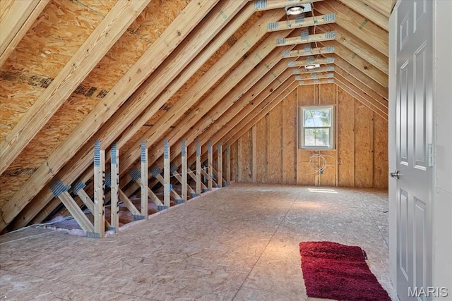 714 W Elm St, Taylorville, IL 62568 - view of unfinished attic
