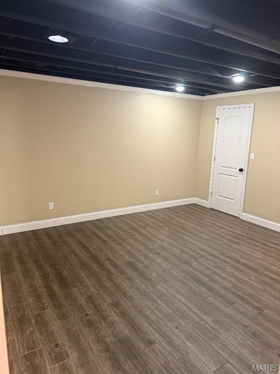203 Chadwyck Cir, Herculaneum, MO 63048 - finished below grade area with baseboards and dark wood finished floors