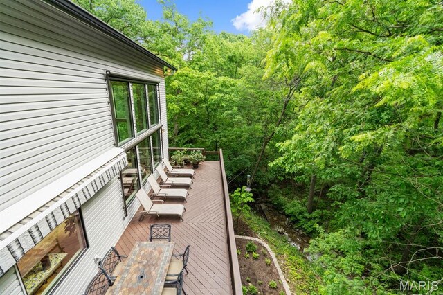 400 Gabriel Dr, Kirkwood, MO 63122 - view of wooden deck