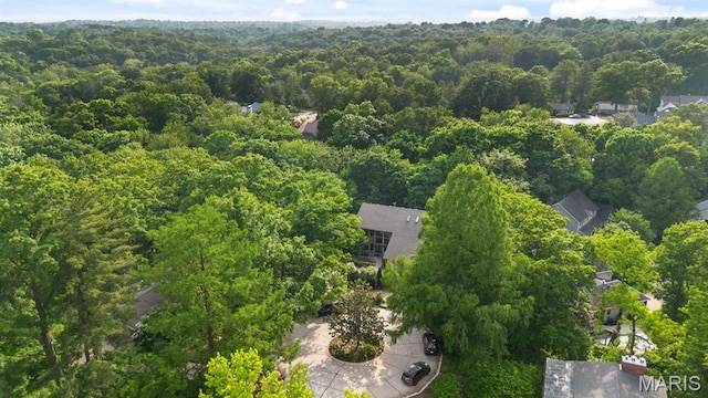 400 Gabriel Dr, Kirkwood, MO 63122 - bird's eye view of a heavily wooded area