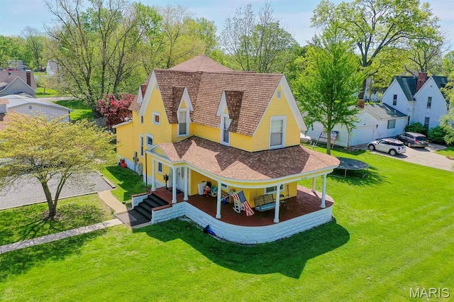 view of subject property
