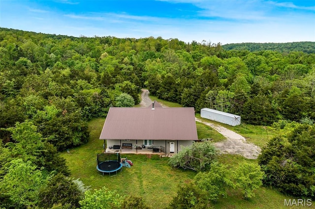 1350 Madison 500, Fredericktown, MO 63645 - aerial view of property and surrounding area featuring a forest