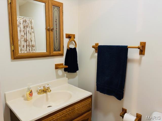 305 Frisco St, Steelville, MO 65565 - bathroom featuring vanity and toilet