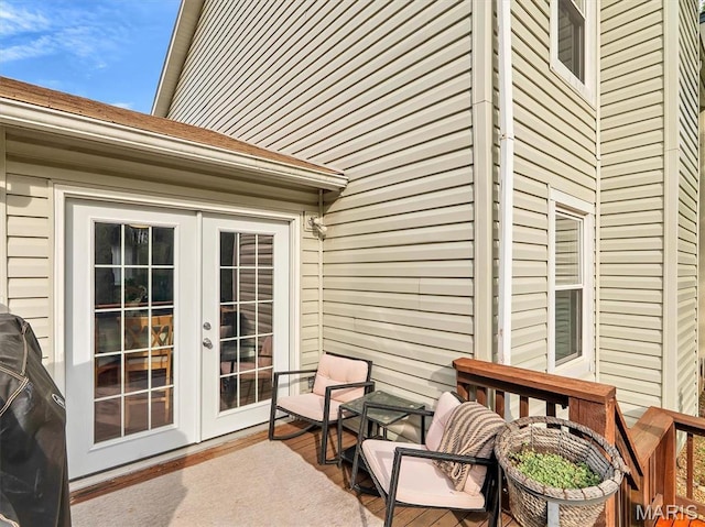 447 Omar Ct, Saint Peters, MO 63376 - deck with french doors