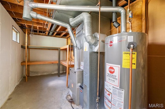 1439 Briarcreek Dr, Saint Louis, MO 63122 - utility room with gas water heater