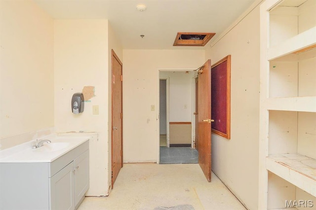 620 N Main St, Hoyleton, IL 62803 - bathroom featuring vanity