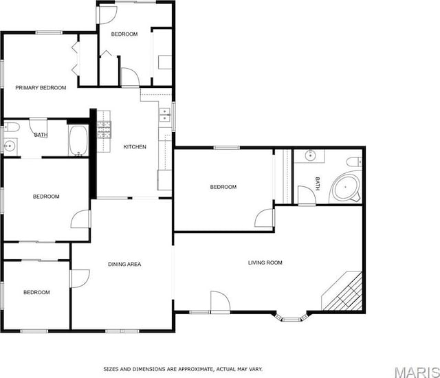 519 N Maple St, Duquoin, IL 62832 - home floor plan