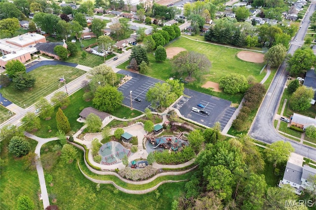 aerial view of property's location