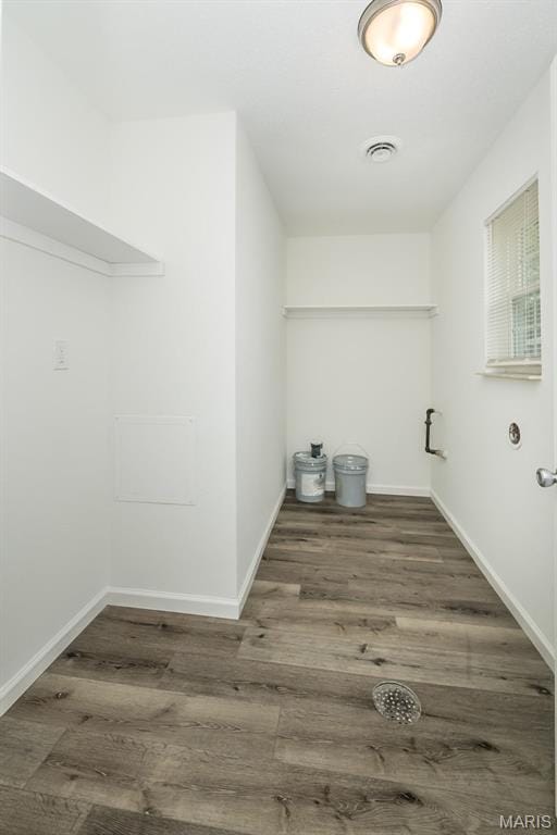 1331 Belrue Ave, Saint Louis, MO 63133 - washroom with wood finished floors and baseboards