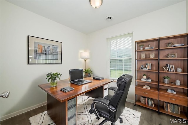 1331 Belrue Ave, Saint Louis, MO 63133 - office featuring baseboards and wood finished floors