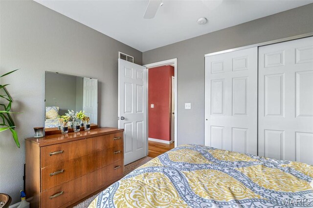 8007 Engleford Rd, Dittmer, MO 63023 - bedroom featuring a closet and baseboards