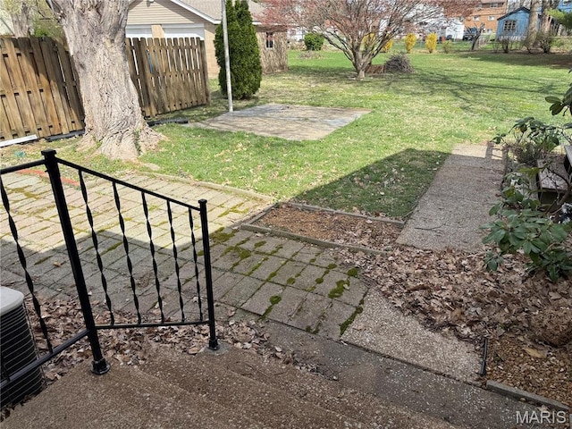 1808 N 15th St, Swansea, IL 62226 - view of yard featuring a patio and central air condition unit