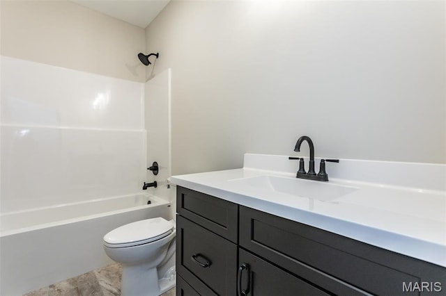 837 Bushwood Way, Ofallon, IL 62269 - bathroom with toilet, vanity, and  shower combination