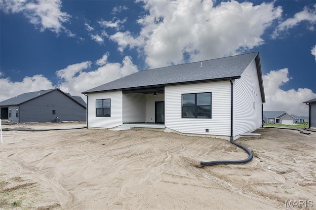 rear view of house with a patio area