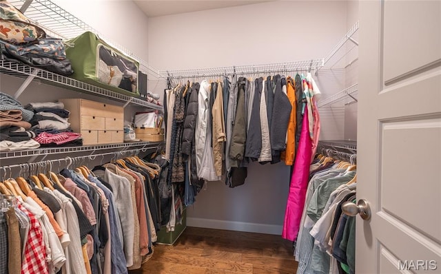 1347 Thomas Dr, Rolla, MO 65401 - walk in closet with wood finished floors