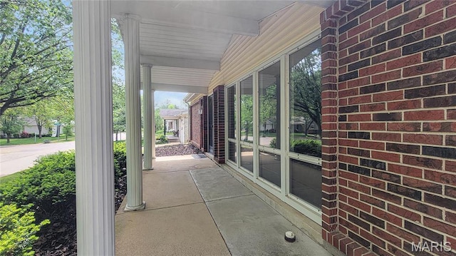 5489 Limerick Dr, Saint Louis, MO 63128 - view of patio with covered porch